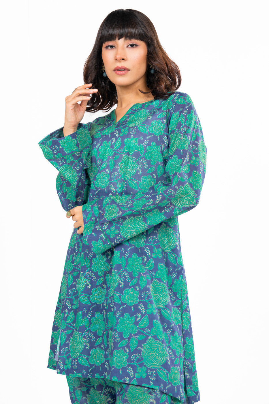 2 Pc Printed Cambric Outfit