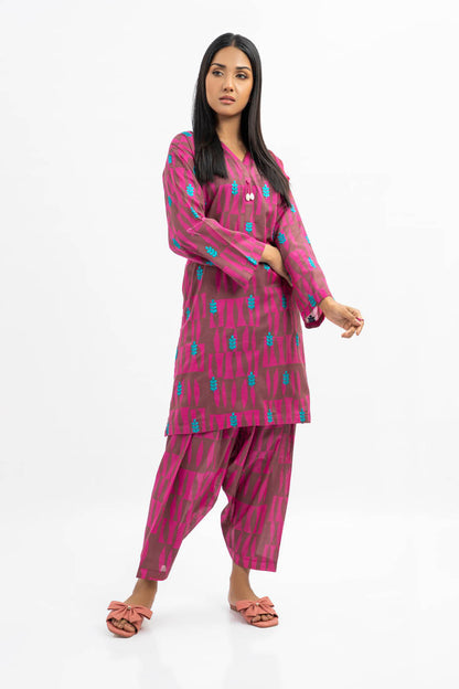 2 Pc Printed Cambric Outfit