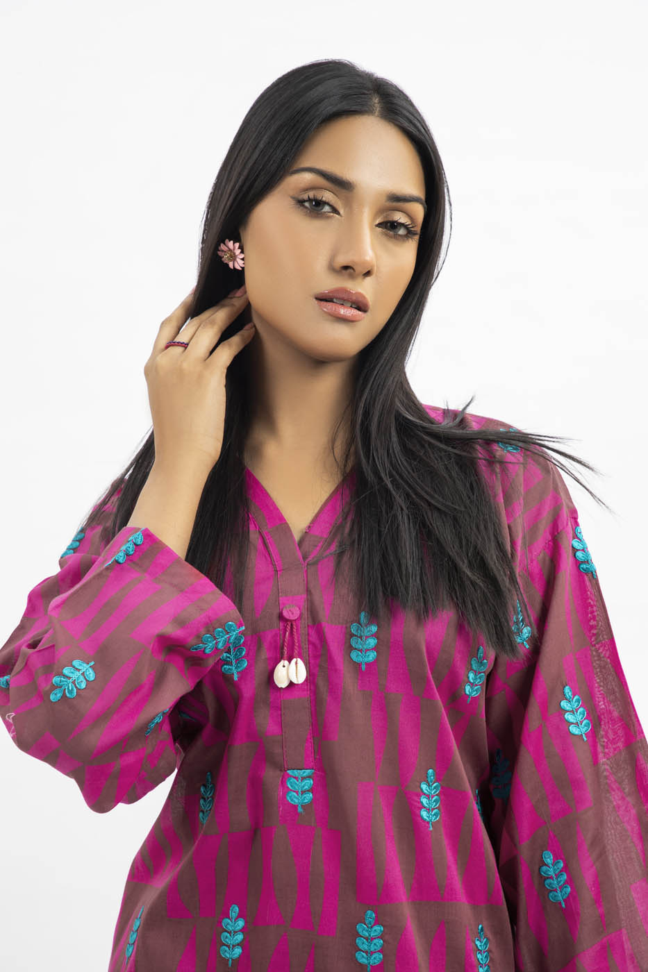 2 Pc Printed Cambric Outfit