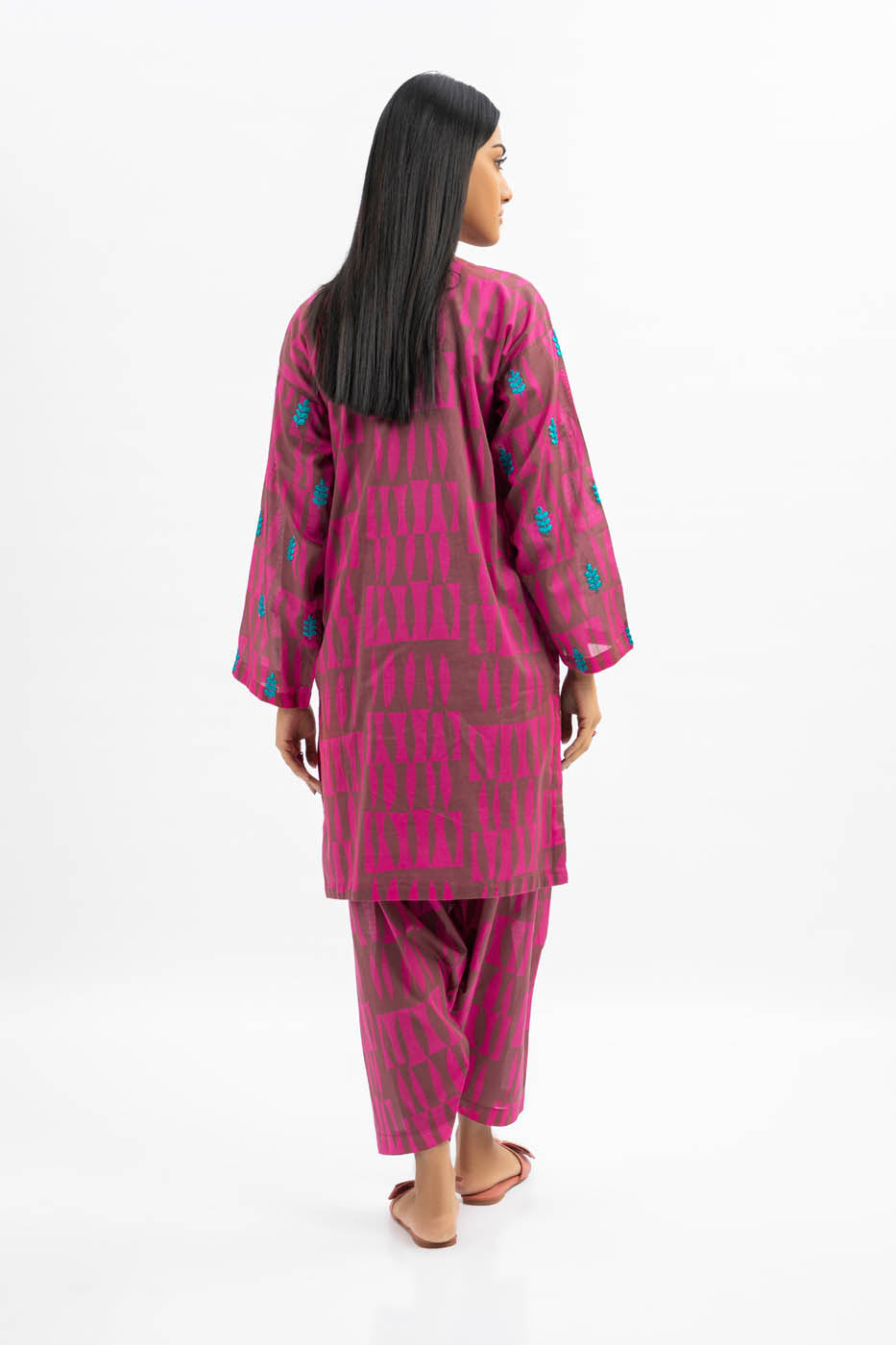 2 Pc Printed Cambric Outfit