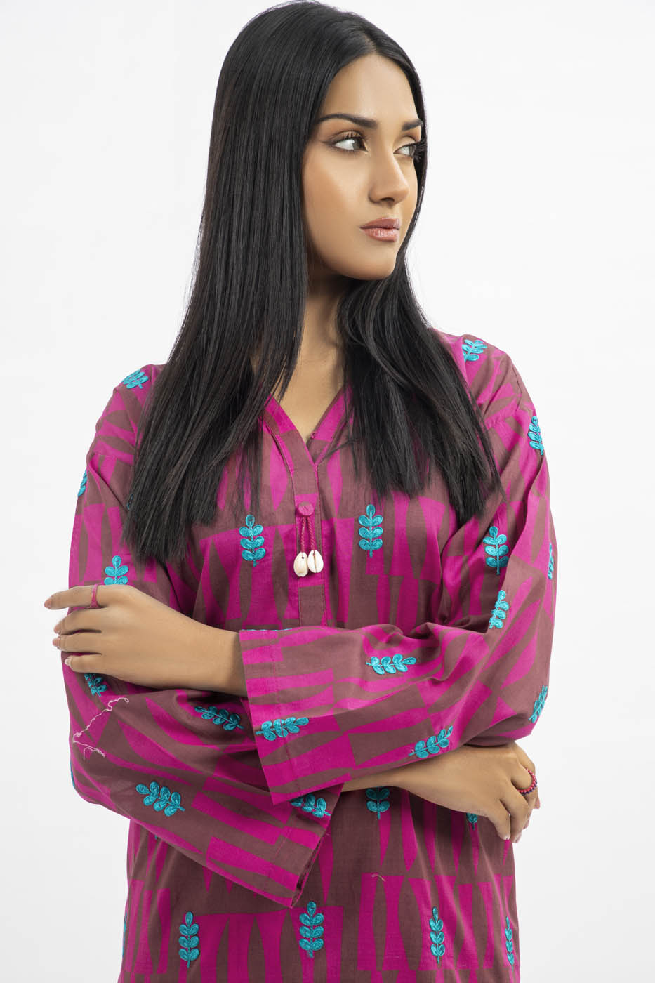 2 Pc Printed Cambric Outfit