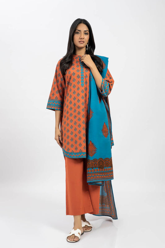 3 Pc Printed Cambric Outfit