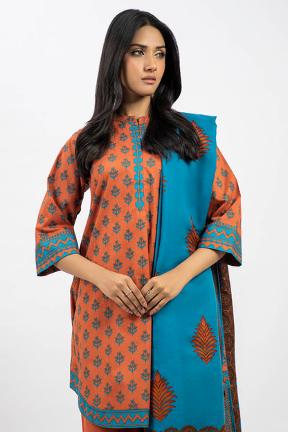 3 Pc Printed Cambric Outfit
