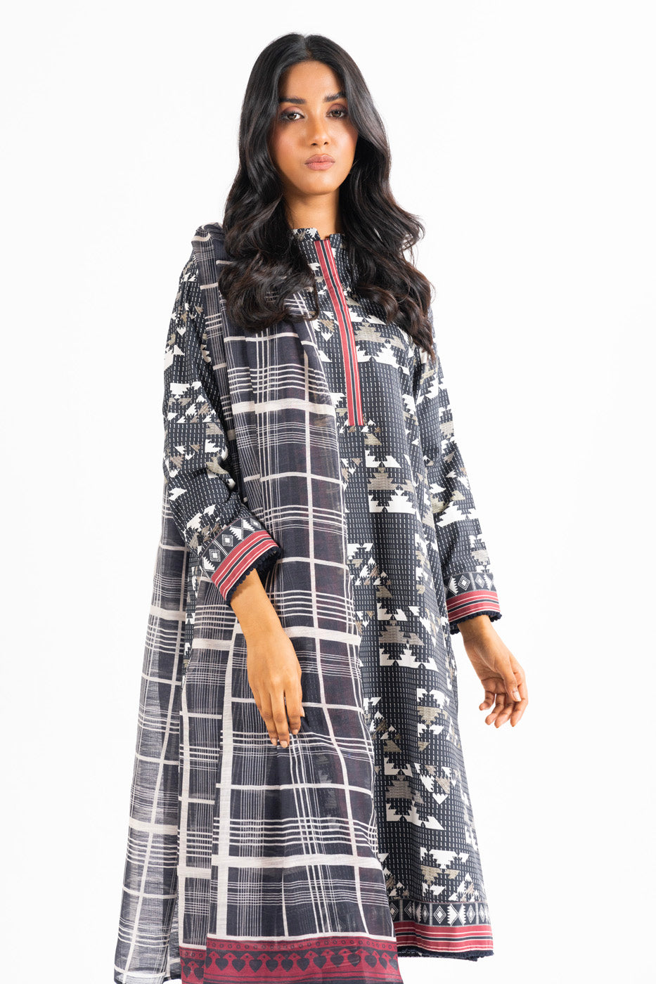 3 Pc Printed Cambric Outfit