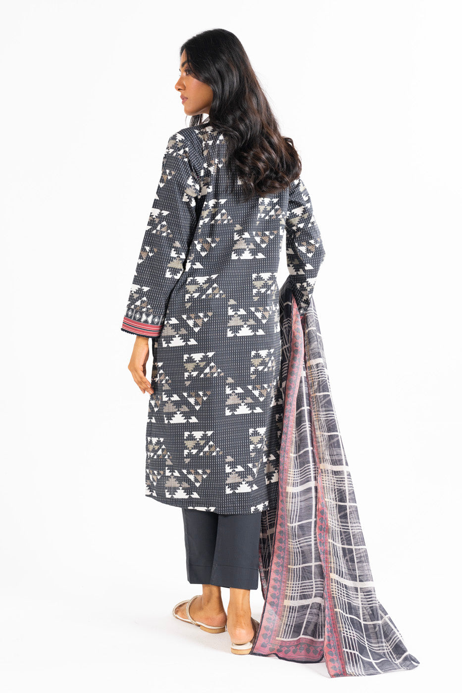 3 Pc Printed Cambric Outfit