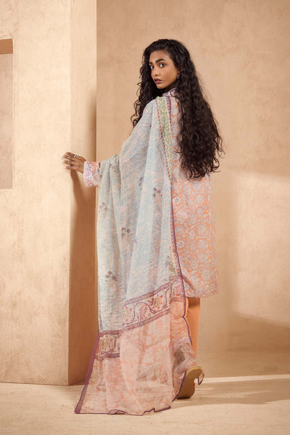 3 Pc Printed Lawn Outfit