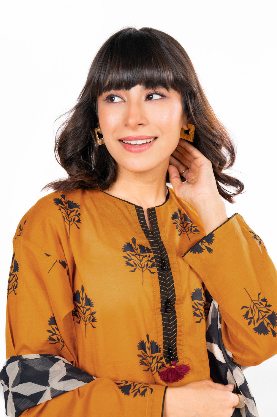 3 Pc Printed Lawn Outfit