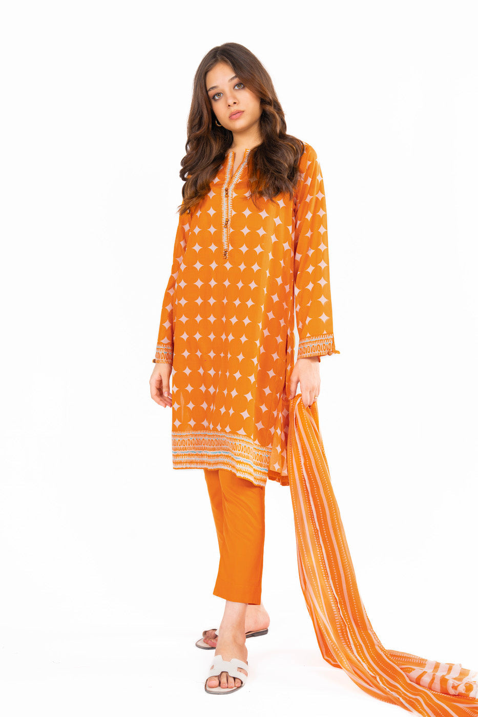 2 Pc Printed Lawn Outfit