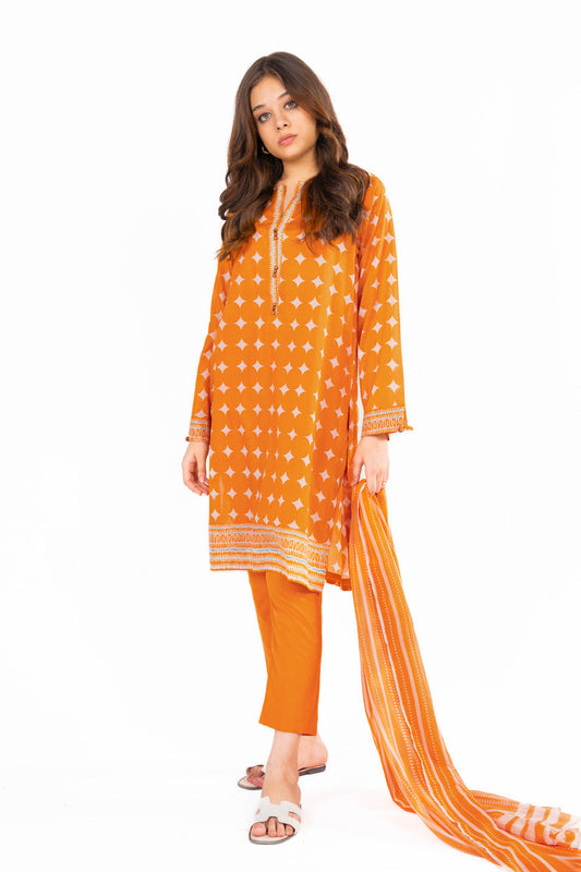 2 Pc Printed Lawn Outfit