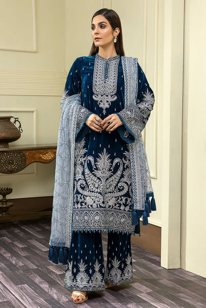 Adan's Libas - Cold Slib - Embroidered Velvet 3PC