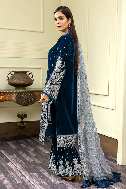 Adan's Libas - Cold Slib - Embroidered Velvet 3PC