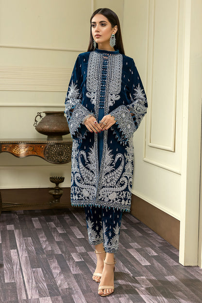 Adan's Libas - Cold Slib-B - Embroidered Velvet 3PC