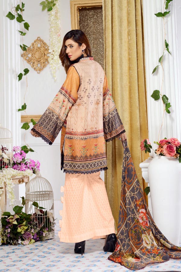 Adan's Libas - Columbine - Digital Printed Jacquard Lawn