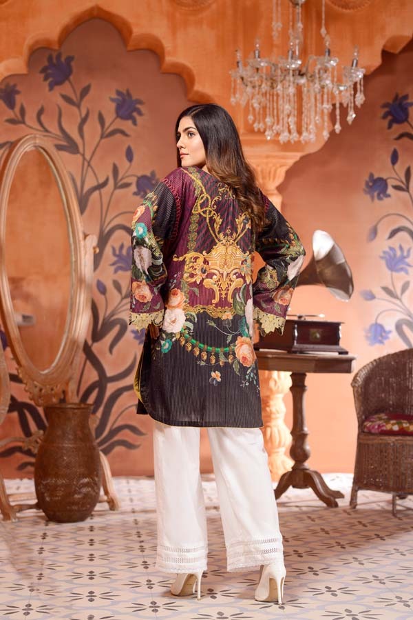 Adan's Libas - Crism Lenon - Digital Mesuri Lawn Unstitch Shirt