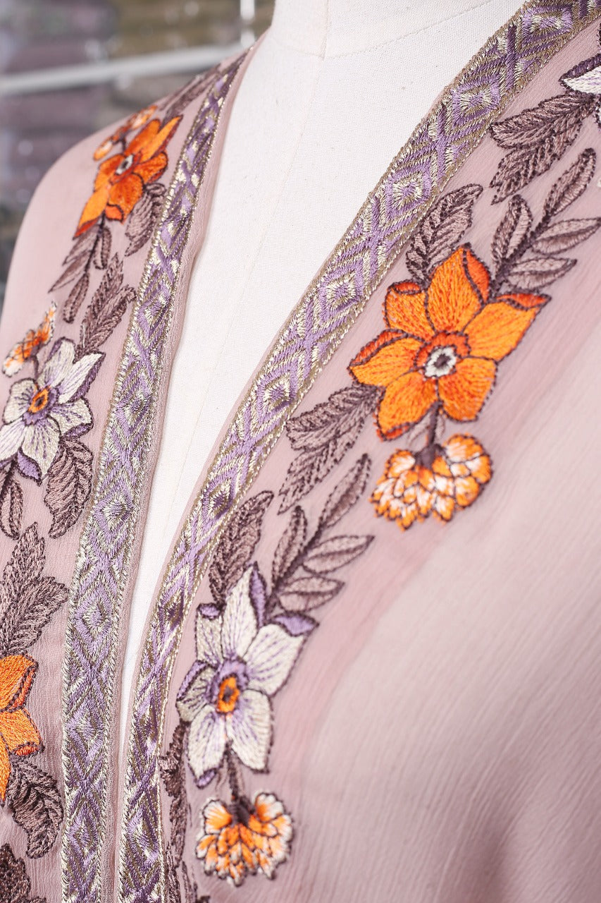 Adan's Libas - Embroidered Chiffon Dupatta