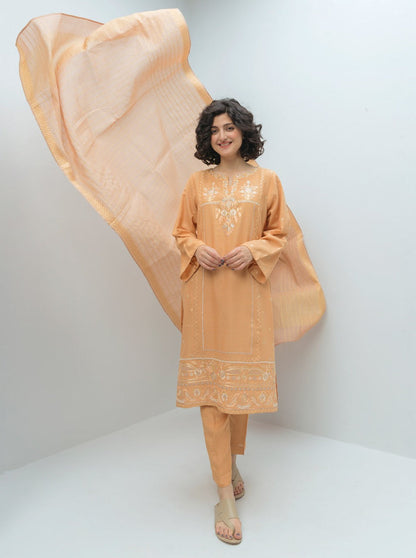 Beechtree - 2 PIECE EMBROIDERED KARANDI SUIT (LUXURY PRET)