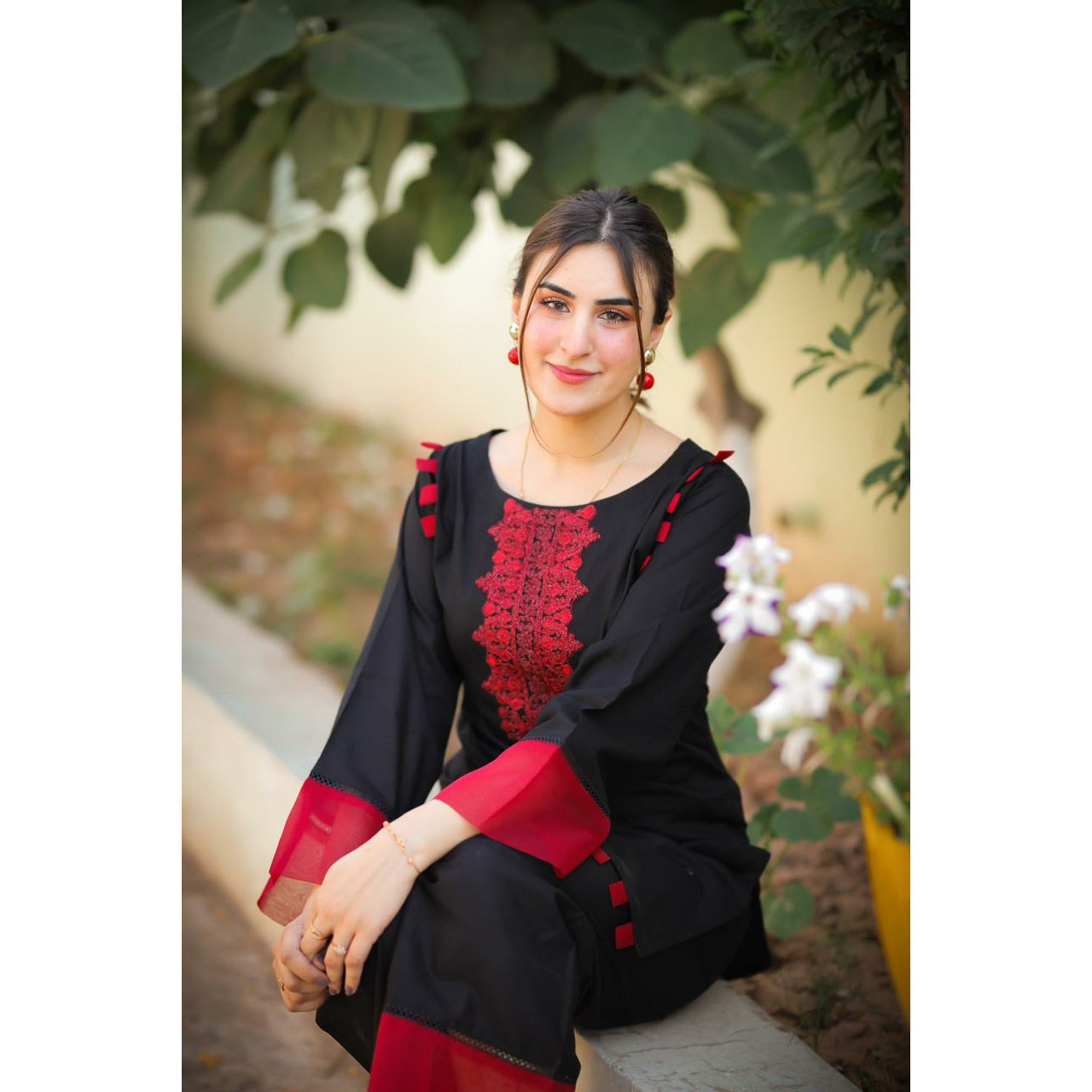 Chilgozay - Black Organza Embroidery (CC 241)