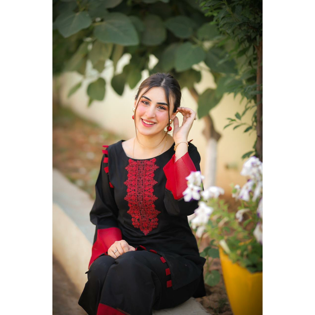 Chilgozay - Black Organza Embroidery (CC 241)