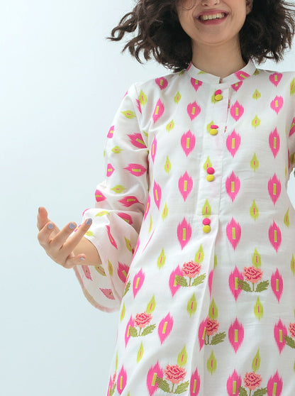 Beechtree - EMBROIDERED JACQUARD SHIRT (PRET)