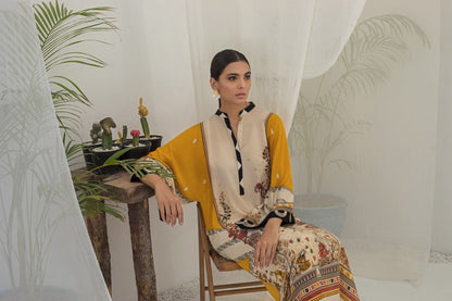 Crepe Printed Column Shirt And Trouser