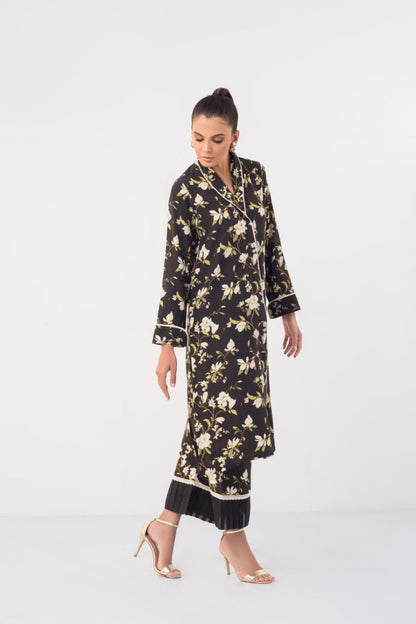 Digitally Printed Front open Shirt And Printed Culottes