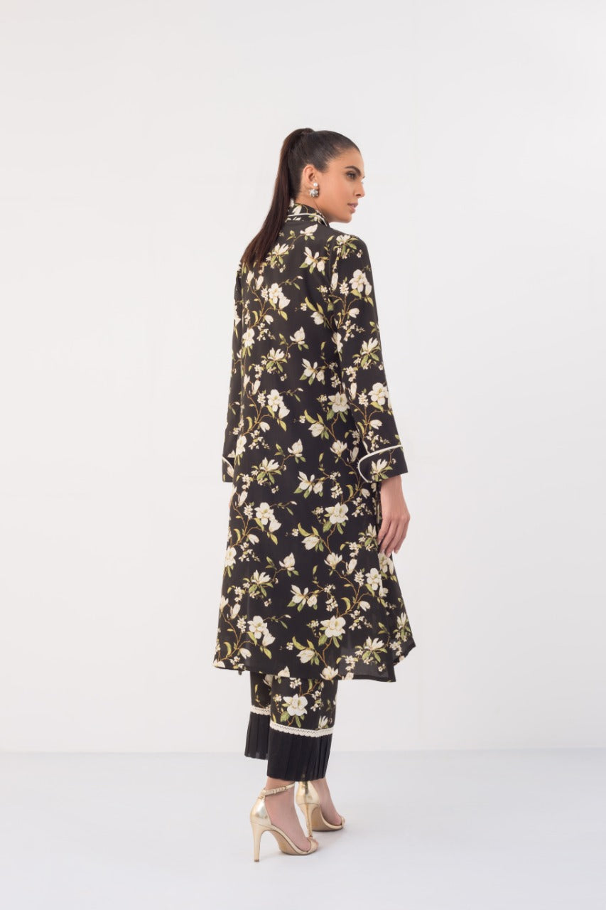 Digitally Printed Front open Shirt And Printed Culottes