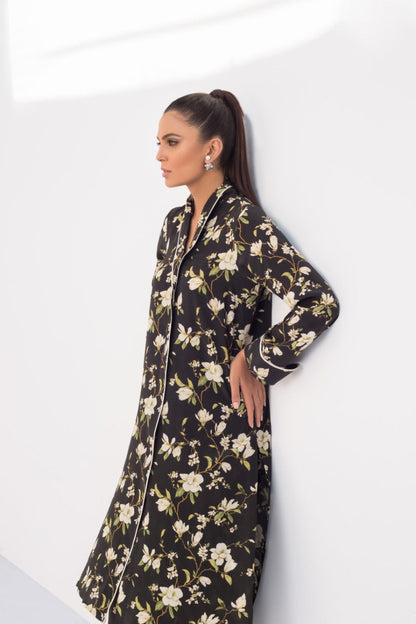 Digitally Printed Front open Shirt And Printed Culottes