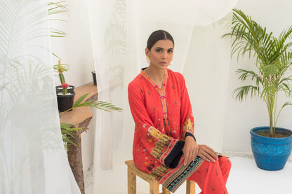 Printed Crepe Kurta And Trouser