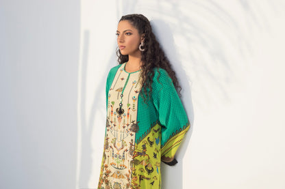 Digitally Printed Crepe Kurta With Trouser