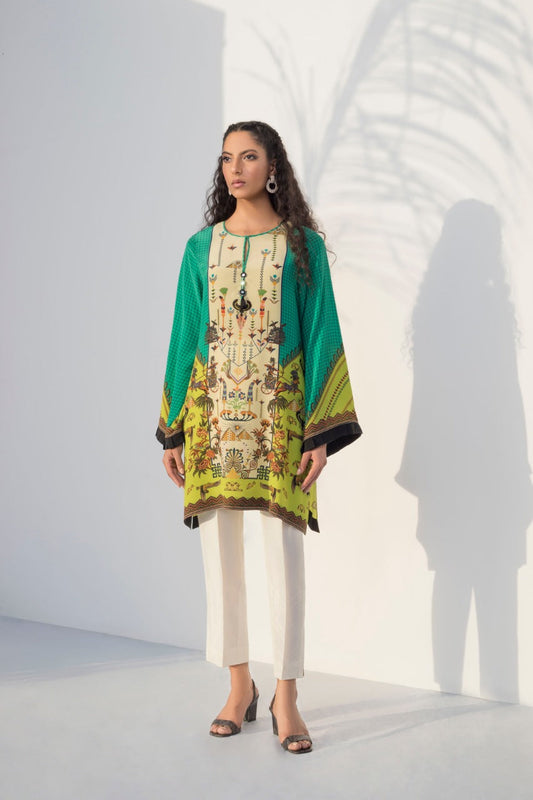 Digitally Printed Crepe Kurta With Trouser