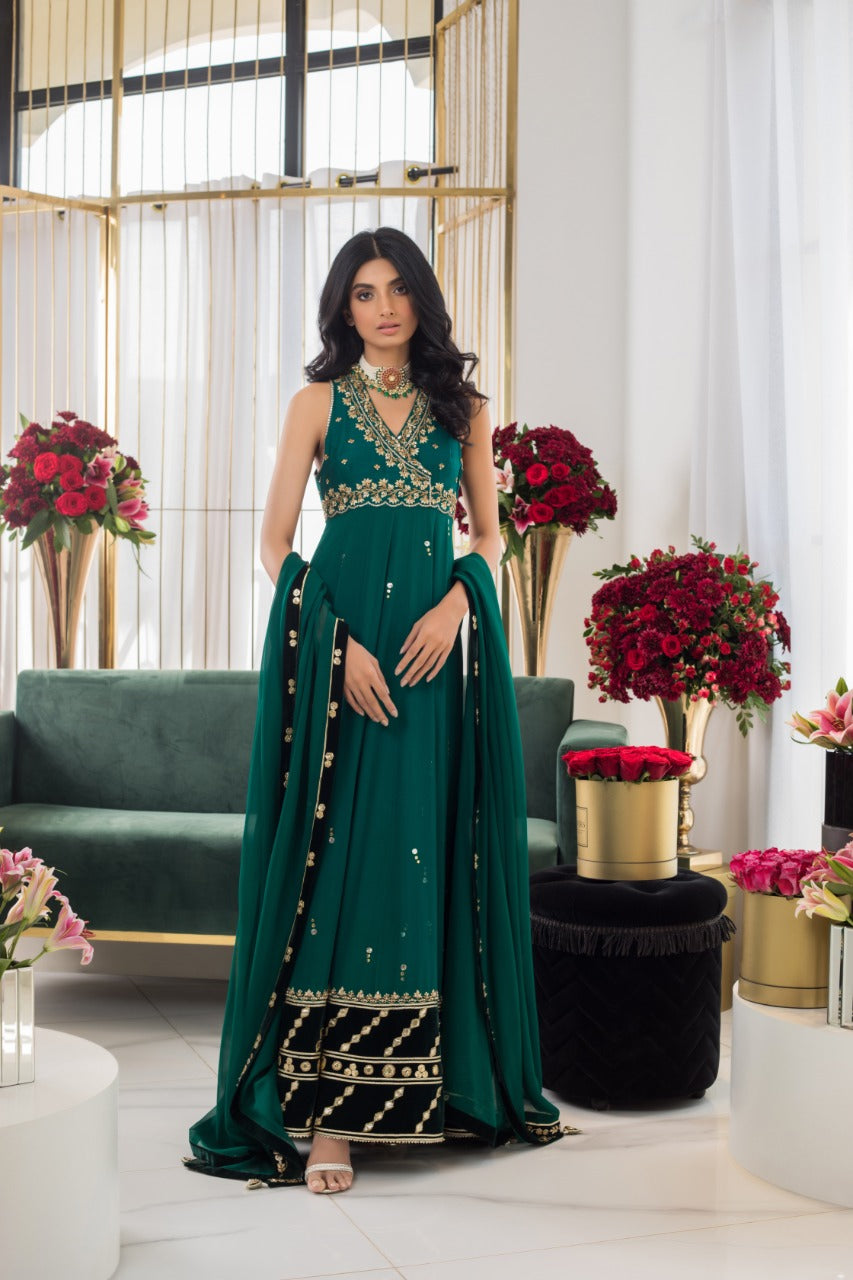 Deep Emerald Peshwas