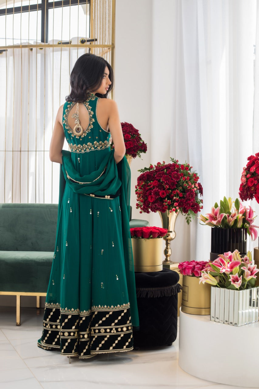 Deep Emerald Peshwas