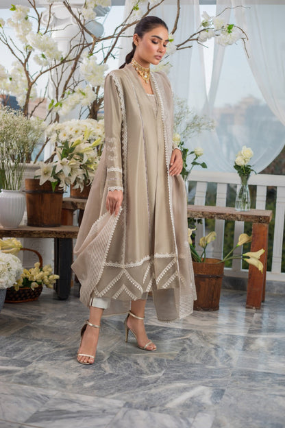 Raw Silk Kalidaar Kurta with Dupatta