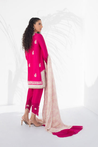 Ari Embroidered Khaddi Silk Kurta And Shalwar with Dupatta 1