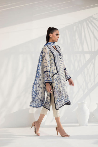 Khaddi Silk Kurta And Trouser With Dupatta