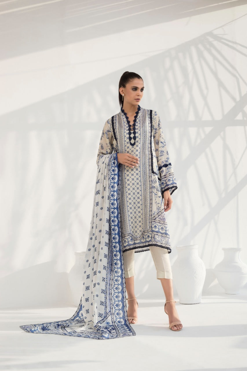 Khaddi Silk Kurta And Trouser With Dupatta