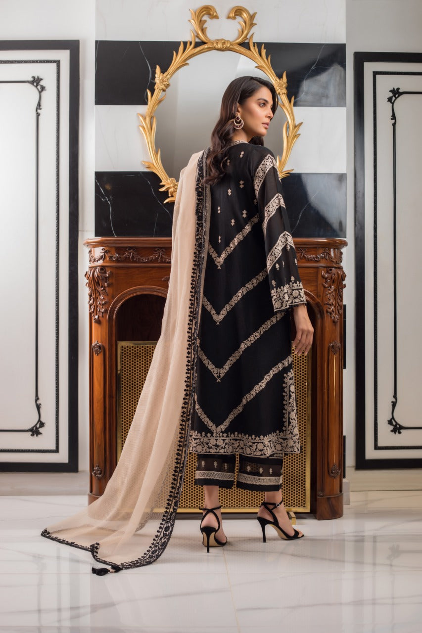 Corduroy Kurta And Culottes with Dupatta