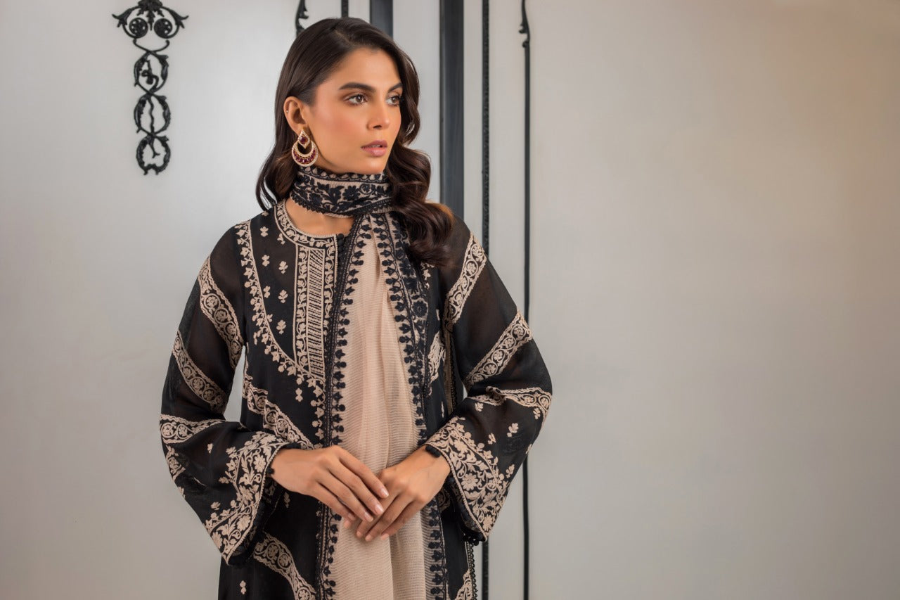 Corduroy Kurta And Culottes with Dupatta