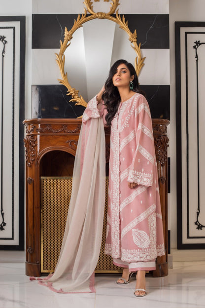 Corduroy Shirt And Culottes with Dupatta