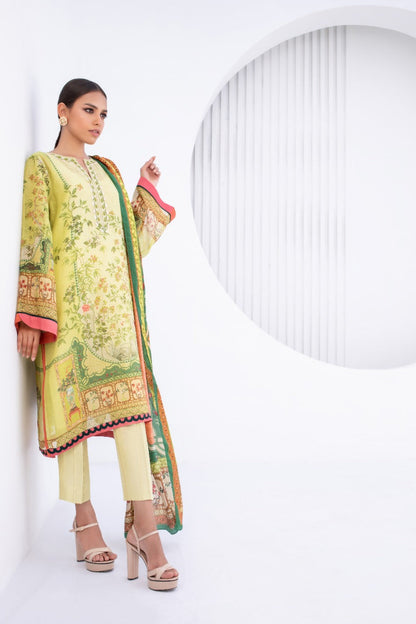 Cotton Net Kurta And Trouser with Dupatta