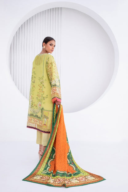 Cotton Net Kurta And Trouser with Dupatta