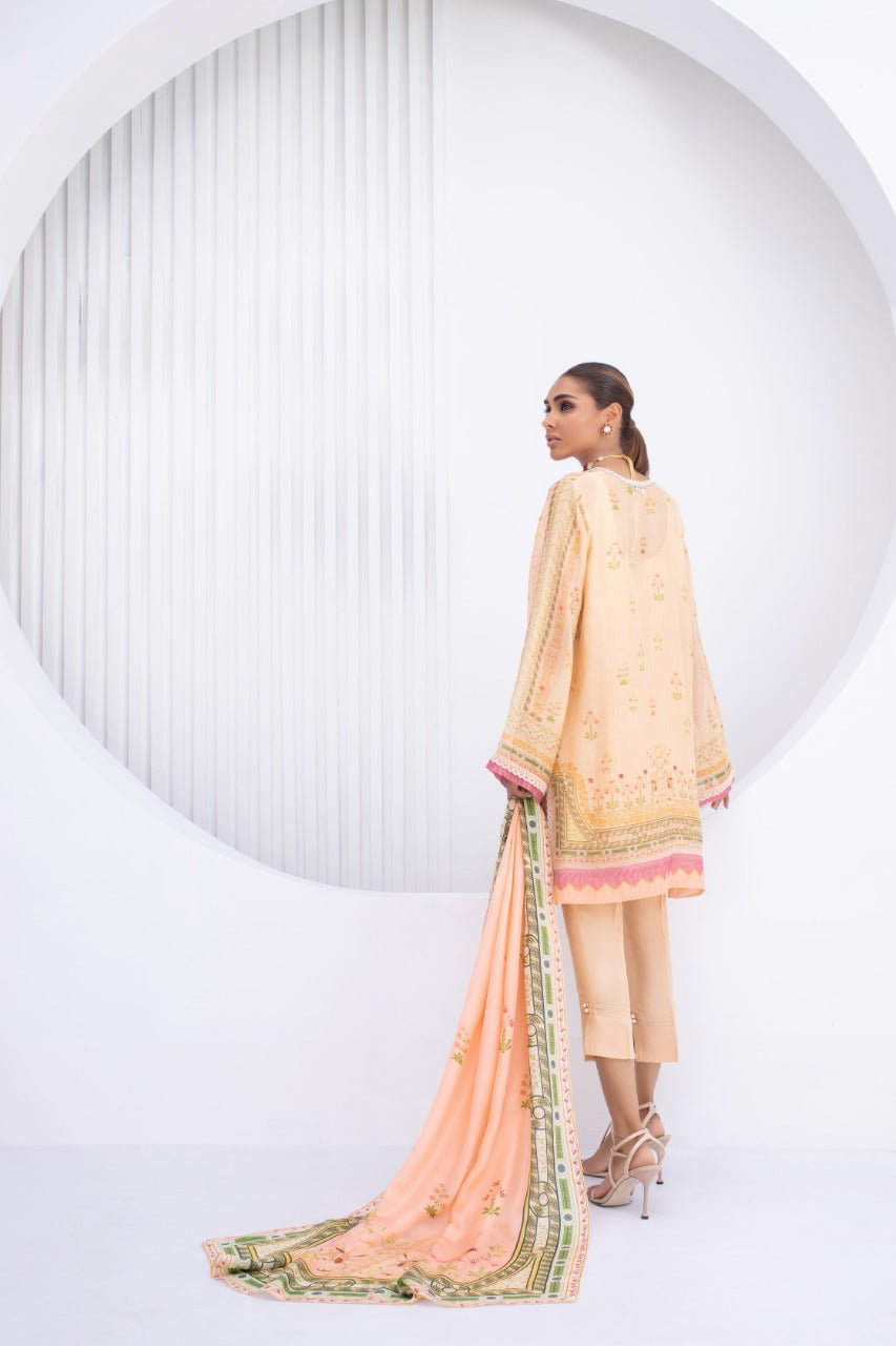Cotton Net Kurta And Trouser with Dupatta 1