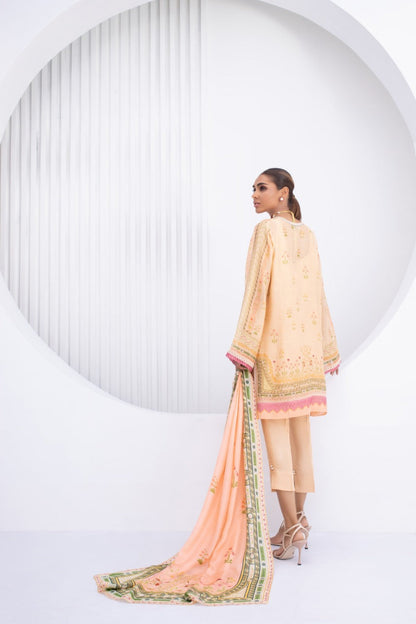 Cotton Net Kurta And Trouser with Dupatta 1