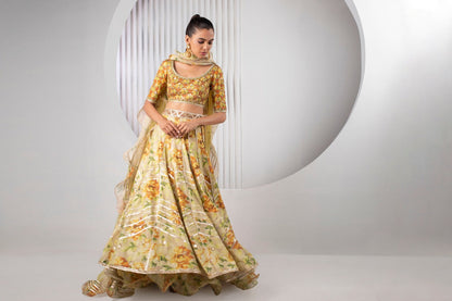 Lemon Lehnga Choli