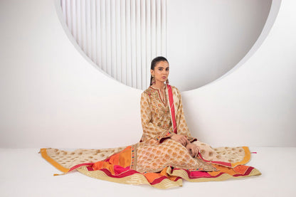 Cotton Net Kurta with Dhaka Pajama