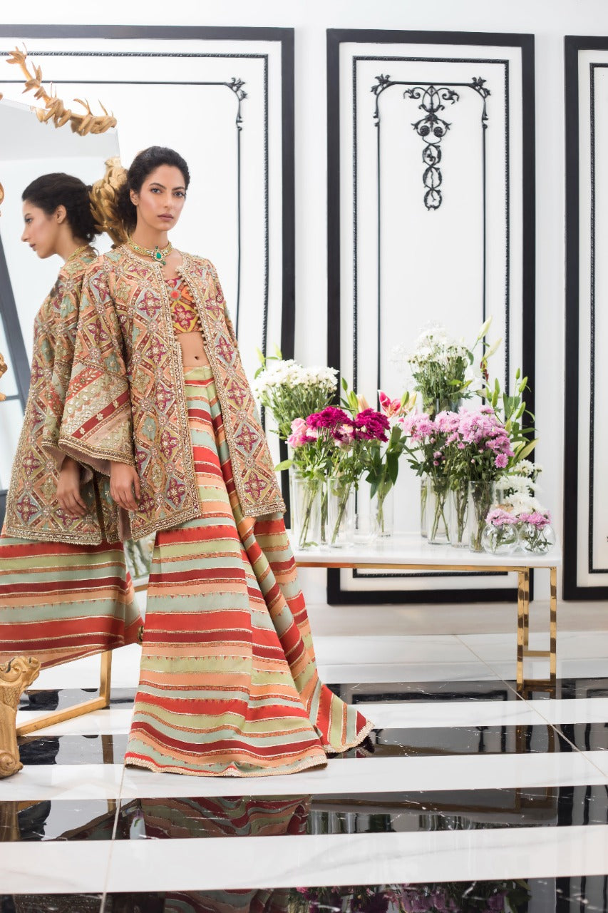 Khaadi Silk Jacket With Dhaka