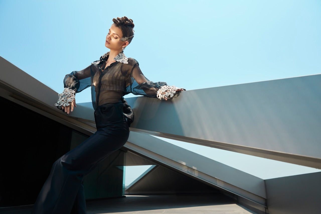 Organza Shirt With palazzo