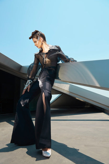 Organza Shirt With palazzo
