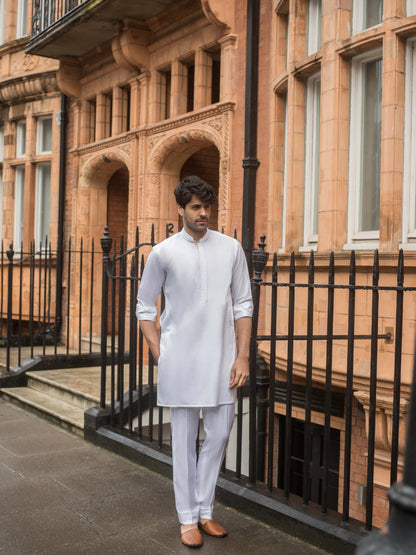 White Cotton Kurta 5