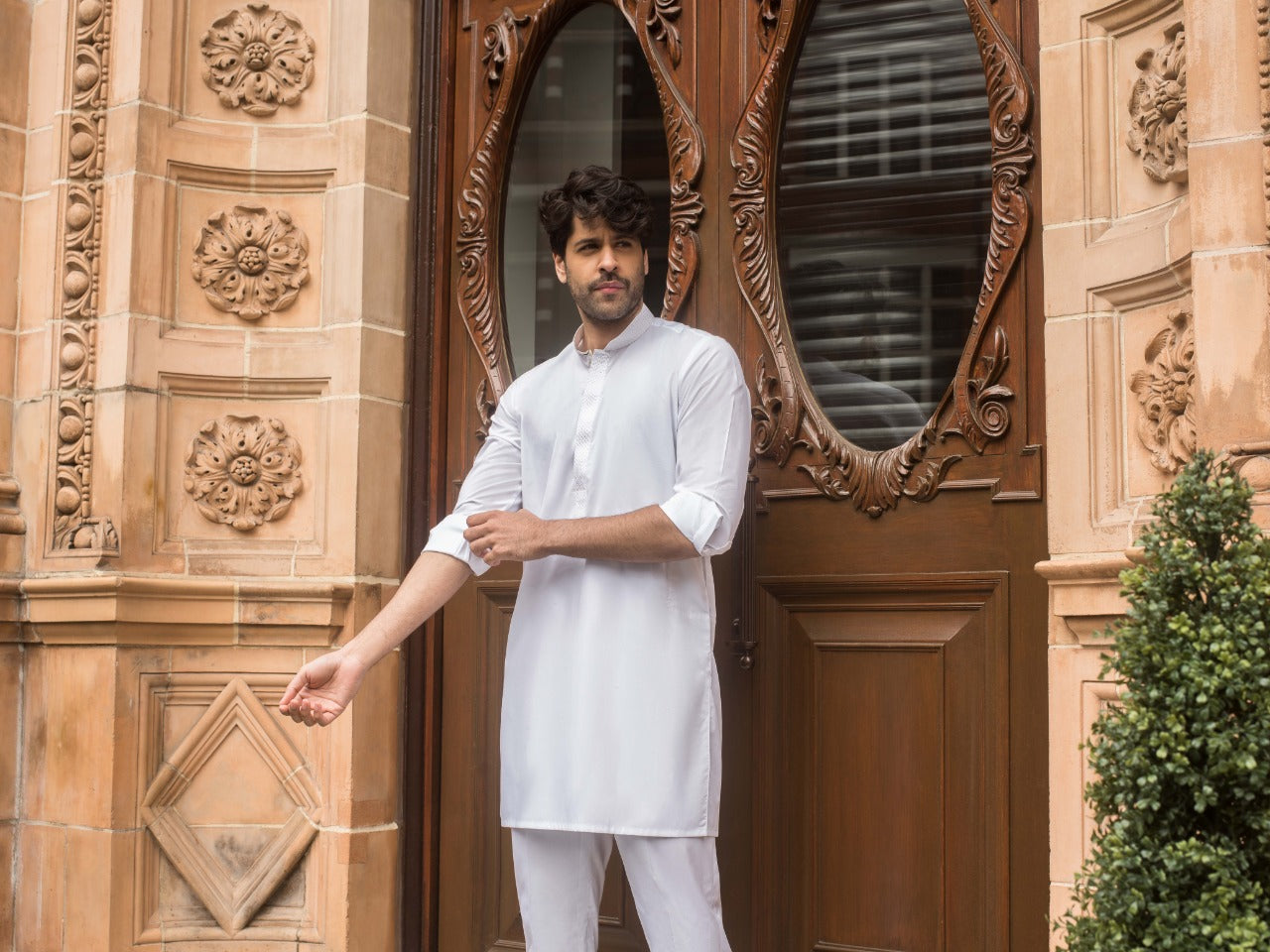 White Cotton Kurta 1